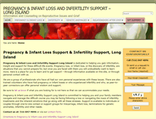 Tablet Screenshot of longislandpregnancyandinfantloss.com